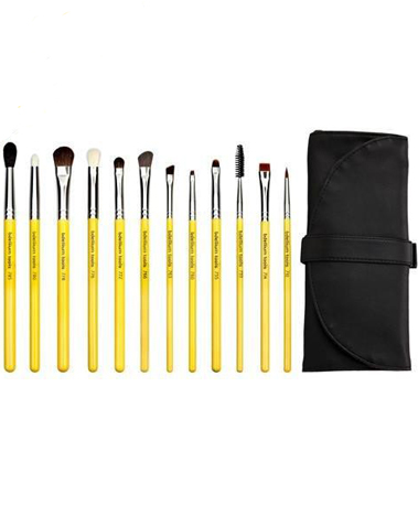 Studio eyes 12pc brush set with roll up pouch